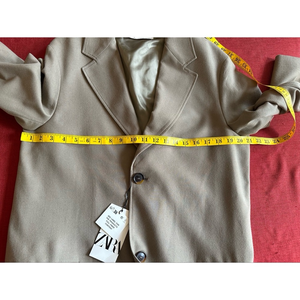 Zara Straight Cut ZW Wool Coat Limited Edition, NWT, S - Picture 10 of 16